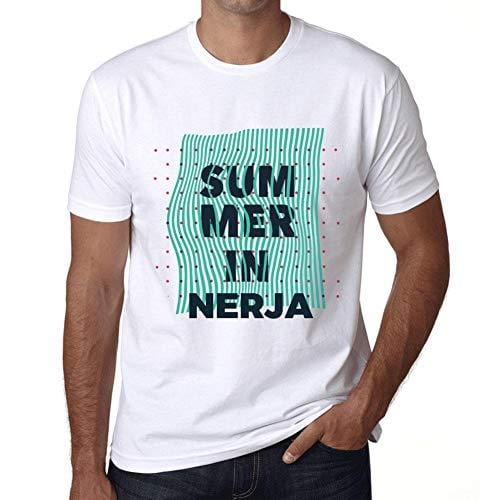 Ultrabasic - Homme Graphique Summer in NERJA Blanc