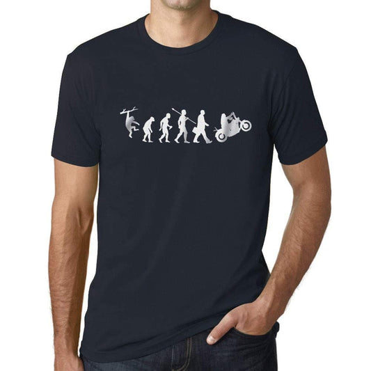 Ultrabasic - Homme T-Shirt Graphique Evolution Moto Marine
