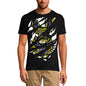 ULTRABASIC Men's Torn T-Shirt Colorful Bunny - Animal Lovers - Shirt for Men