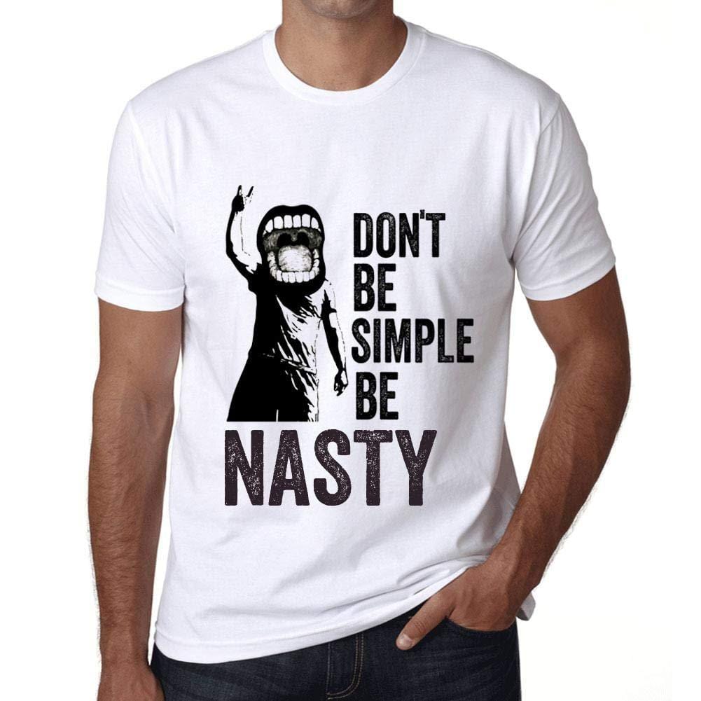 Ultrabasic Homme T-Shirt Graphique Don't Be Simple Be Nasty Blanc
