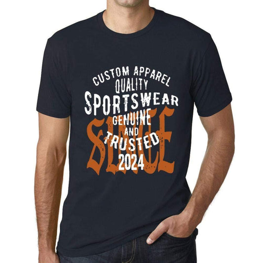 Ultrabasic - Homme T-Shirt Graphique Sportswear Depuis 2024 Marine
