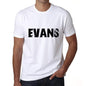 Ultrabasic ® Nom de Famille Fier Homme T-Shirt Nom de Famille Idées Cadeaux Tee Evans Blanc