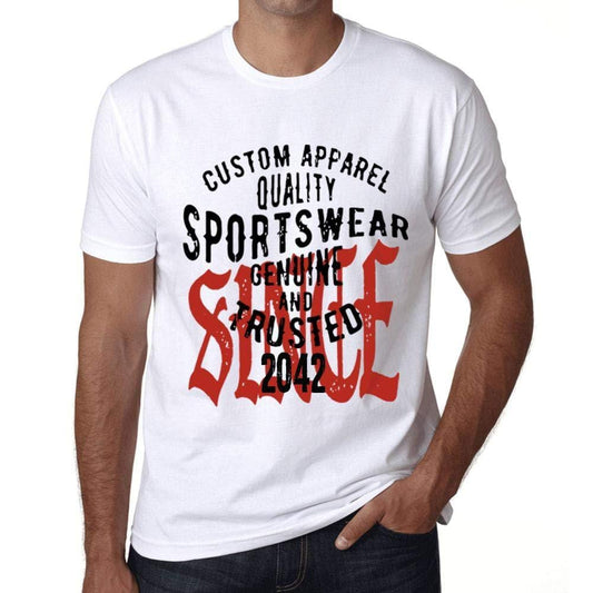 Ultrabasic - Homme T-Shirt Graphique Sportswear Depuis 2042 Blanc