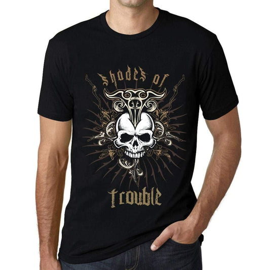 Ultrabasic - Homme T-Shirt Graphique Shades of Trouble Noir Profond