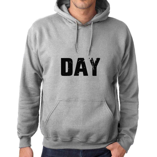 Ultrabasic Homme Femme Unisex Sweat à Capuche Hoodie Popular Words Day Gris Chiné