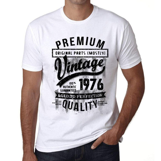 Ultrabasic - Homme T-Shirt Graphique 1976 Aged to Perfection Tee Shirt Cadeau d'anniversaire