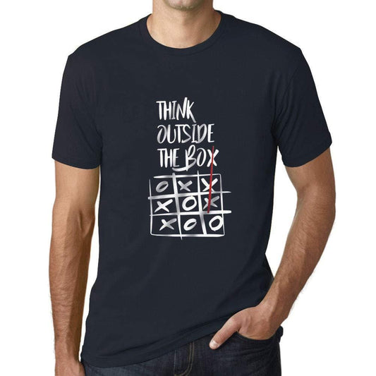 Ultrabasic - Homme T-Shirt Graphique Think Outside The Box Marine