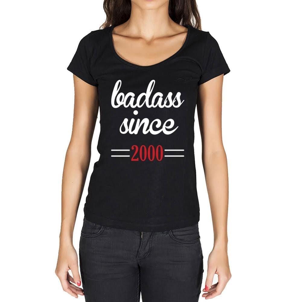 Femme Tee Vintage T Shirt Badass Since 2000