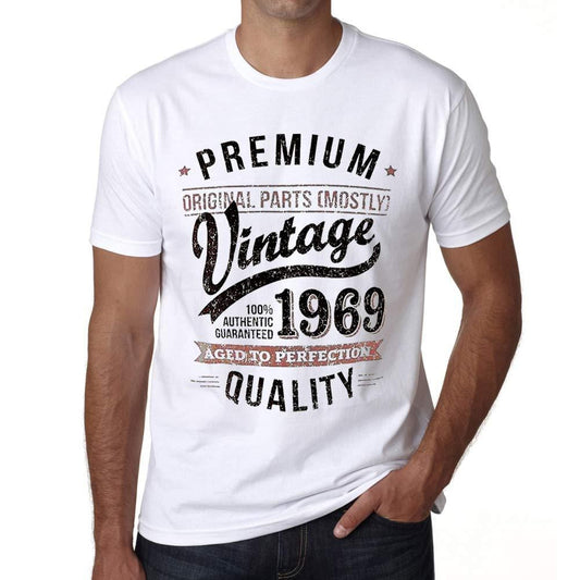 Ultrabasic - 1969 Année Millésim - Cadeau d'anniversaire Depuis 50 Ans T-Shirt Unisex Tee Blanc