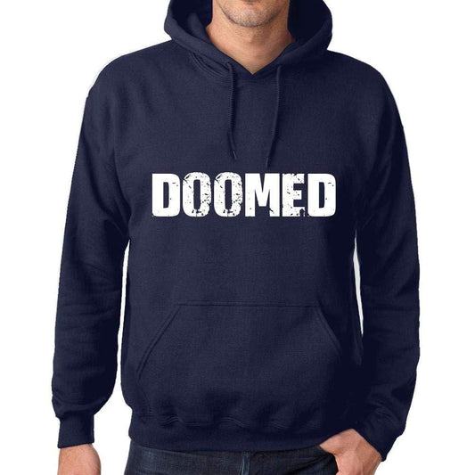 Ultrabasic Homme Femme Unisex Sweat à Capuche Hoodie Popular Words Doomed French Marine