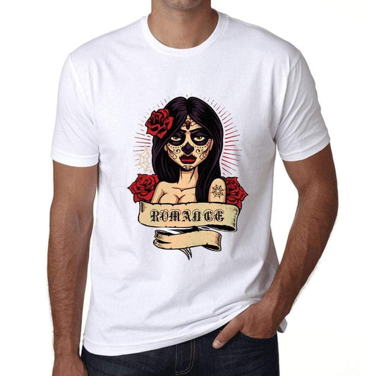 Ultrabasic - Homme T-Shirt Graphique Women Flower Tattoo Romance