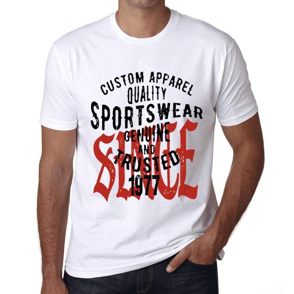 Ultrabasic - Homme T-Shirt Graphique Sportswear Depuis 1977 Blanc