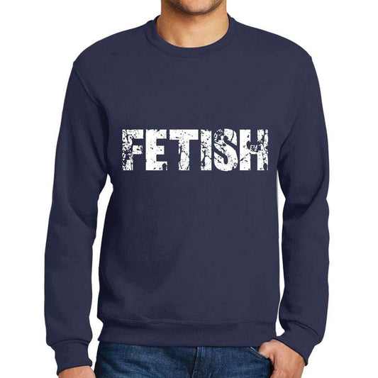 Ultrabasic Homme Imprimé Graphique Sweat-Shirt Popular Words Fetish French Marine