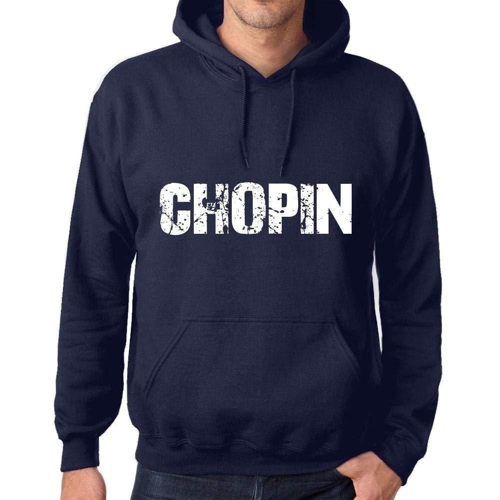 Ultrabasic Homme Femme Unisex Sweat à Capuche Hoodie Popular Words Chopin French Marine