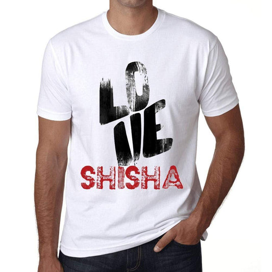 Ultrabasic - Homme T-Shirt Graphique Love Shisha Blanc