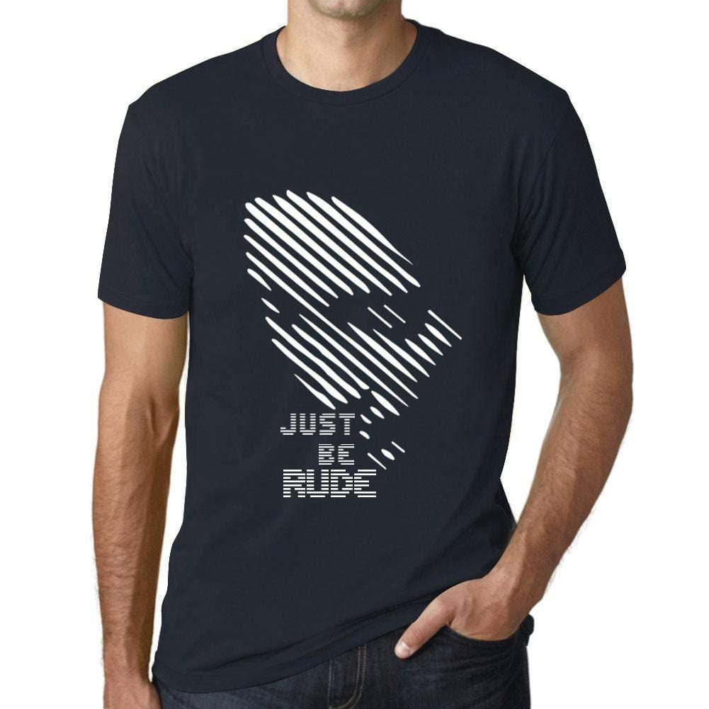Ultrabasic - Homme T-Shirt Graphique Just be Rude Marine