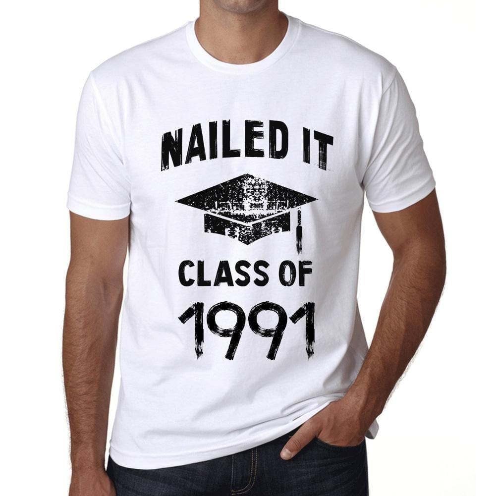 Homme T Shirt Graphique Imprimé Vintage Tee Nailed it Class of 1991