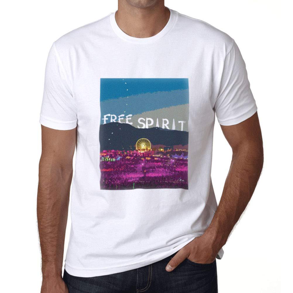 Ultrabasic Homme T-Shirt Graphique Music Fest Free Spirit Blanc