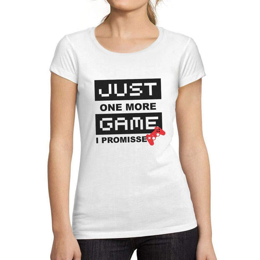Ultrabasic® Tee-Shirt Femme Manches Courtes Just One More Game Gaming Tee Marrant Esports Cadeau Idée