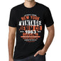 Men’s <span>Graphic</span> T-Shirt Vintage Denim Since 1963 Deep Black - ULTRABASIC