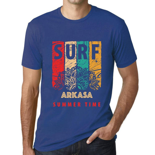 Men&rsquo;s Graphic T-Shirt Surf Summer Time ARKASA Royal Blue - Ultrabasic