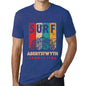Men&rsquo;s Graphic T-Shirt Surf Summer Time ABERYSTWYTH Royal Blue - Ultrabasic