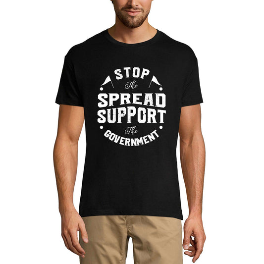ULTRABASIC Men's T-Shirt Support The Government - Political Patriots Shirt for Men