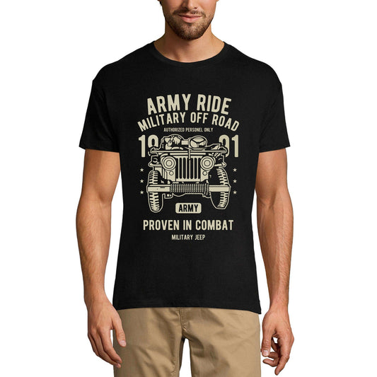 ULTRABASIC Men's Graphic T-Shirt Army Ride Military Off Road - Combat Tee Shirt