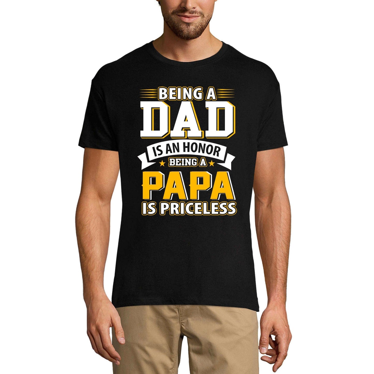 ULTRABASIC Men's T-Shirt Being a Papa is Priceless - Funny Dad Tee Shirt
