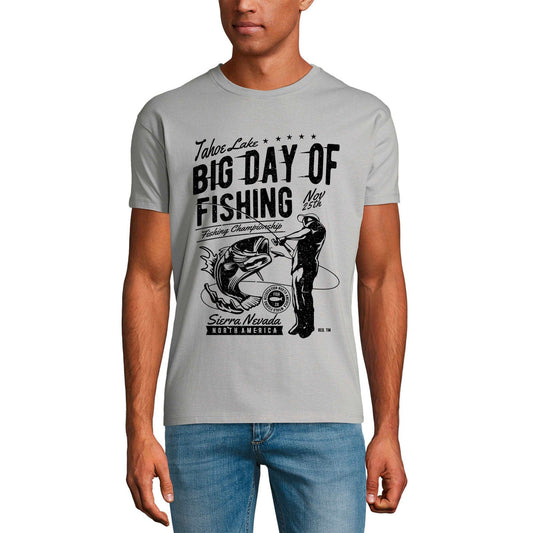 ULTRABASIC Men's T-Shirt Big Day Of Fishing - Nevada Fisherman Tee Shirt