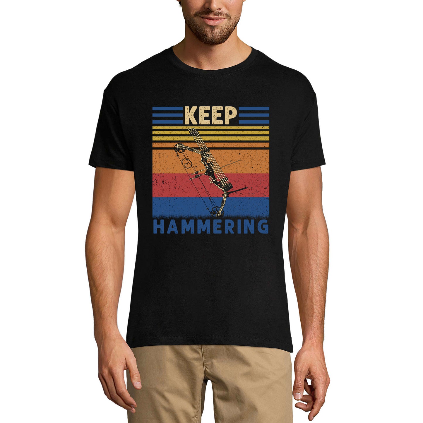 ULTRABASIC Graphic Men's T-Shirt Keep Hammering - Vintage Hunter's Tee Shirt