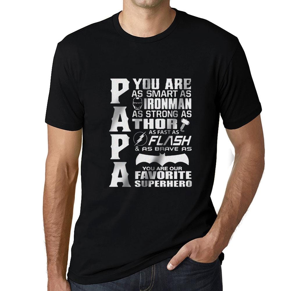Graphic Unisex Favorite Superhero Papa Funny T-Shirt - Ultrabasic