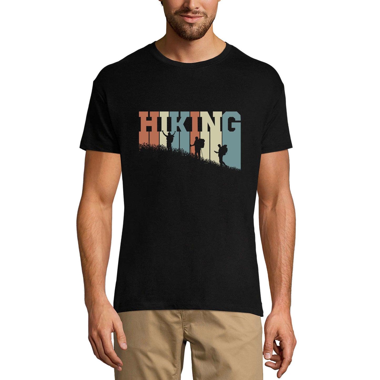 ULTRABASIC Men's Novelty T-Shirt Retro Hiking - Mountain Hiker Tee Shirt