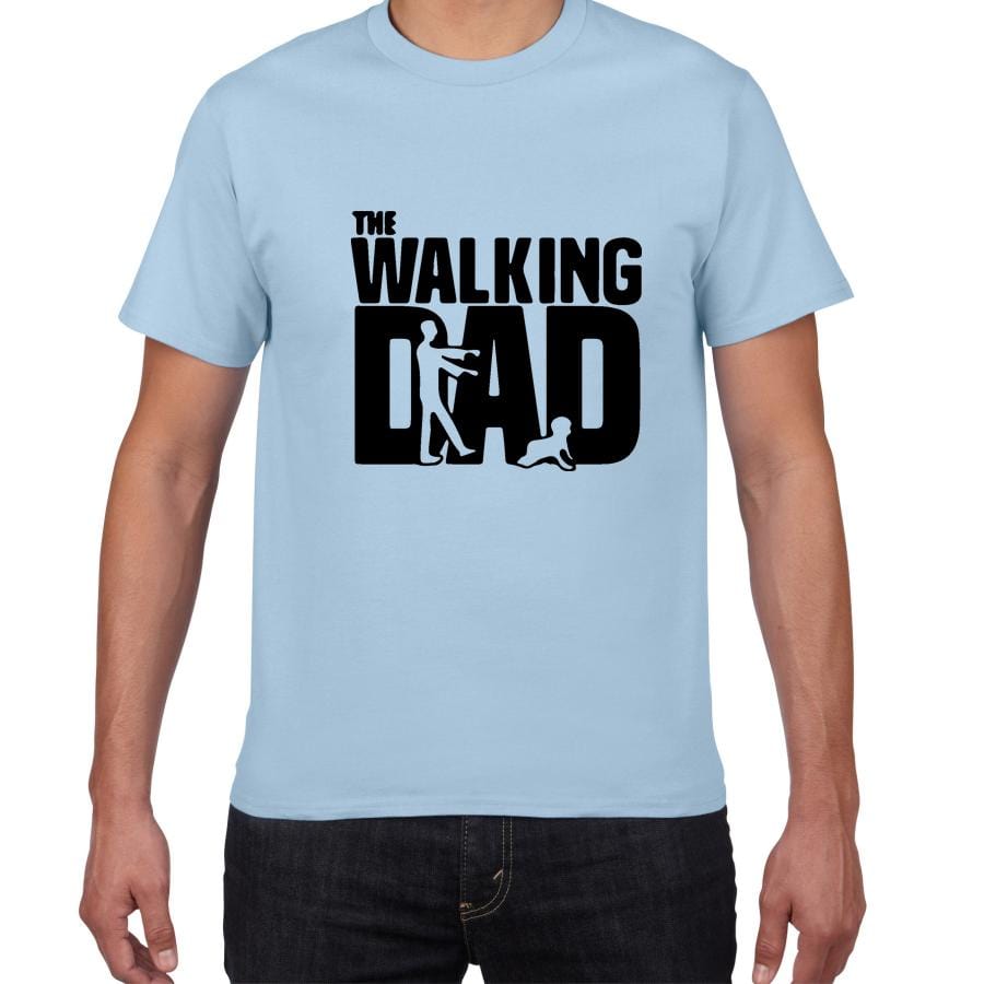 The walking dad Novelty Graphic tshirt men Breathable cotton Hipster t shirt men funny streetwear loose hip hop Tees shirt homme