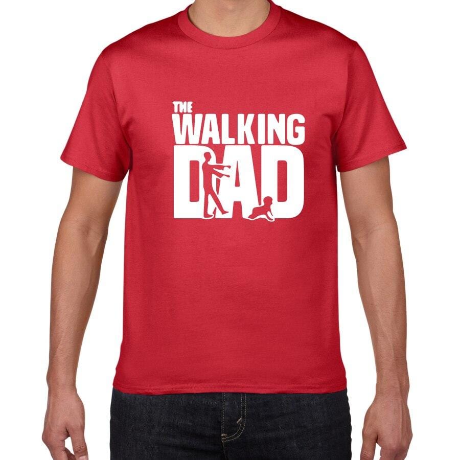 The walking dad Novelty Graphic tshirt men Breathable cotton Hipster t shirt men funny streetwear loose hip hop Tees shirt homme