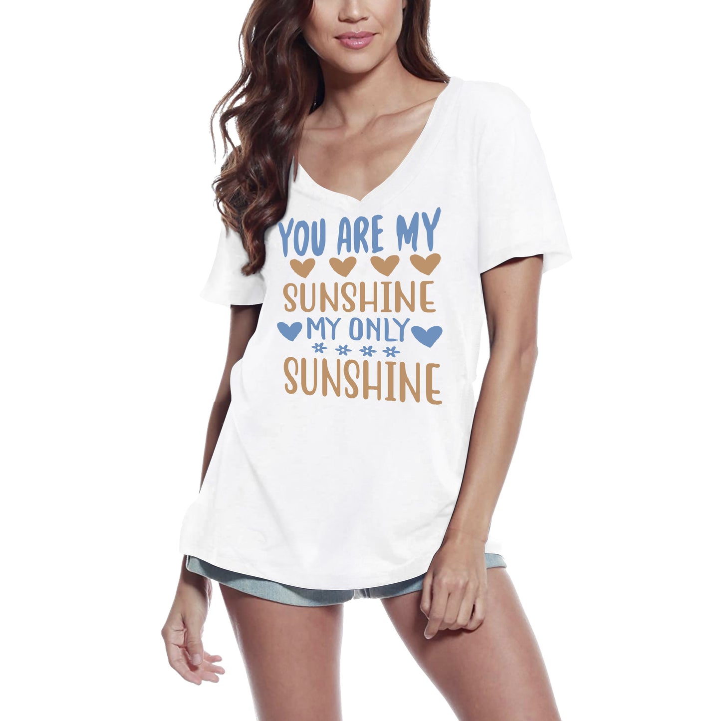 ULTRABASIC Women's T-Shirt My Only Sunshine - Short Sleeve Tee Shirt Tops
