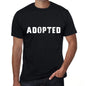 Adopted Mens Vintage T Shirt Black Birthday Gift 00555 - Black / Xs - Casual