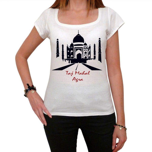 Agra Taj Mahal Tshirt Womens Short Sleeve Scoop Neck Tee 00181