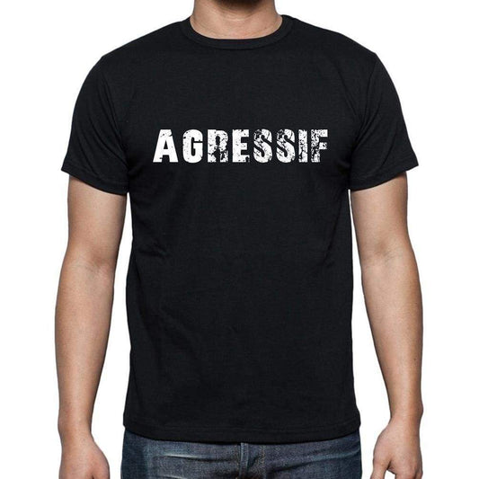 Agressif French Dictionary Mens Short Sleeve Round Neck T-Shirt 00009 - Casual