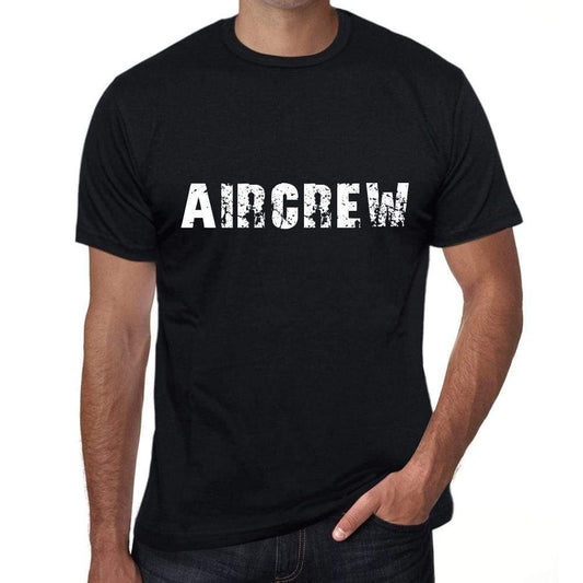 Aircrew Mens Vintage T Shirt Black Birthday Gift 00555 - Black / Xs - Casual