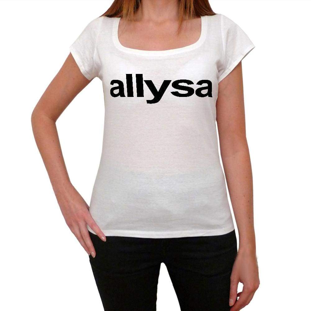 Allysa Womens Short Sleeve Scoop Neck Tee 00049