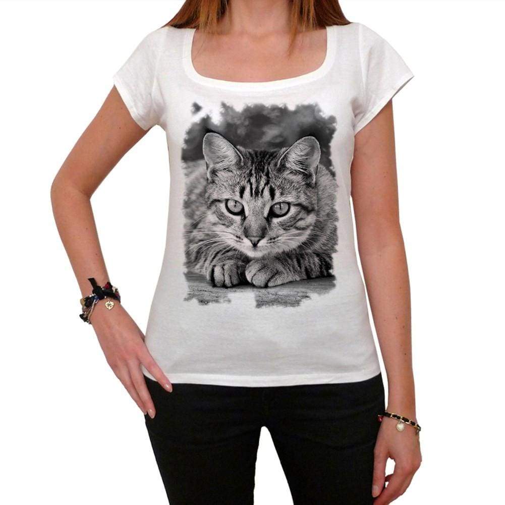 American Shorthair Cat Tshirt White Womens T-Shirt 00222
