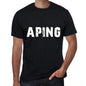 Aping Mens Retro T Shirt Black Birthday Gift 00553 - Black / Xs - Casual