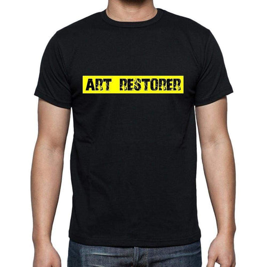 Art Restorer T Shirt Mens T-Shirt Occupation S Size Black Cotton - T-Shirt