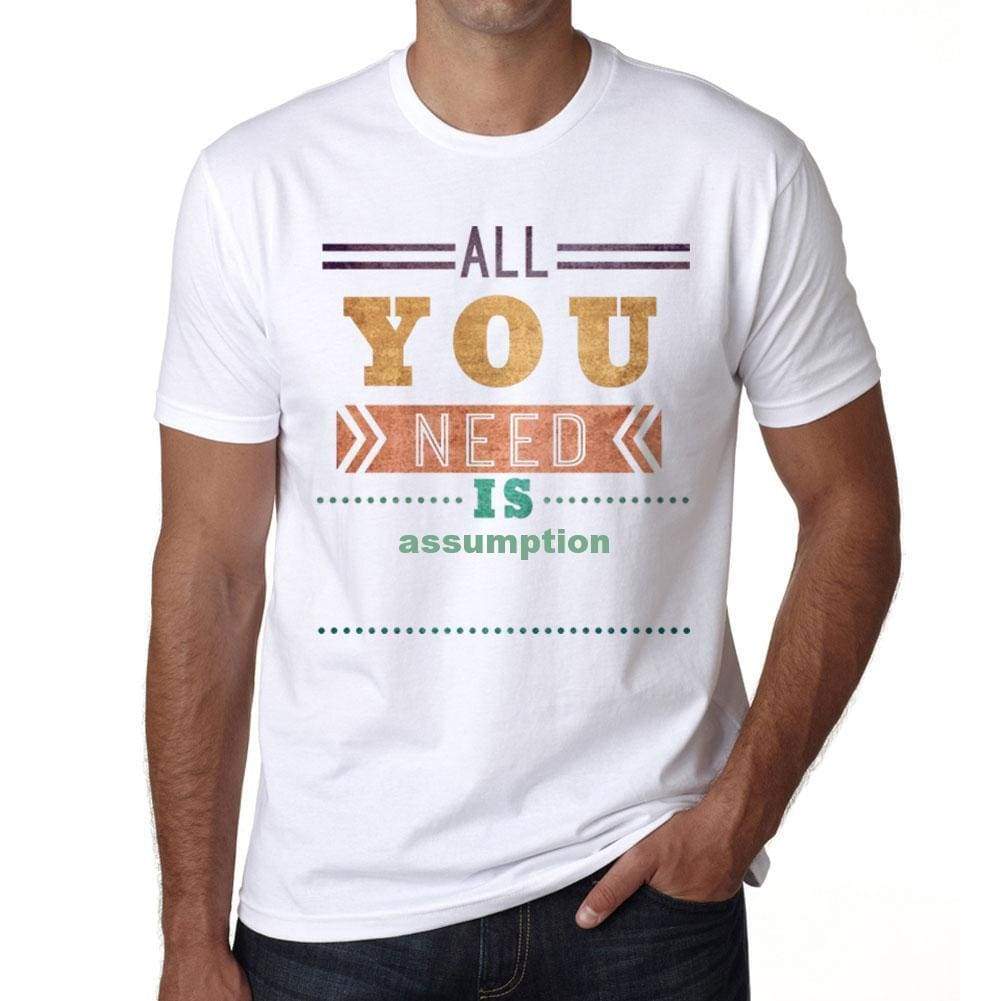 Assumption Mens Short Sleeve Round Neck T-Shirt 00025 - Casual