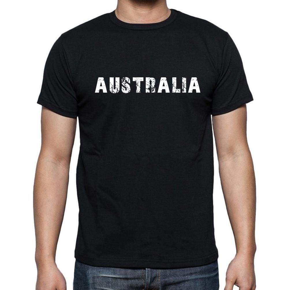 Australia Mens Short Sleeve Round Neck T-Shirt - Casual