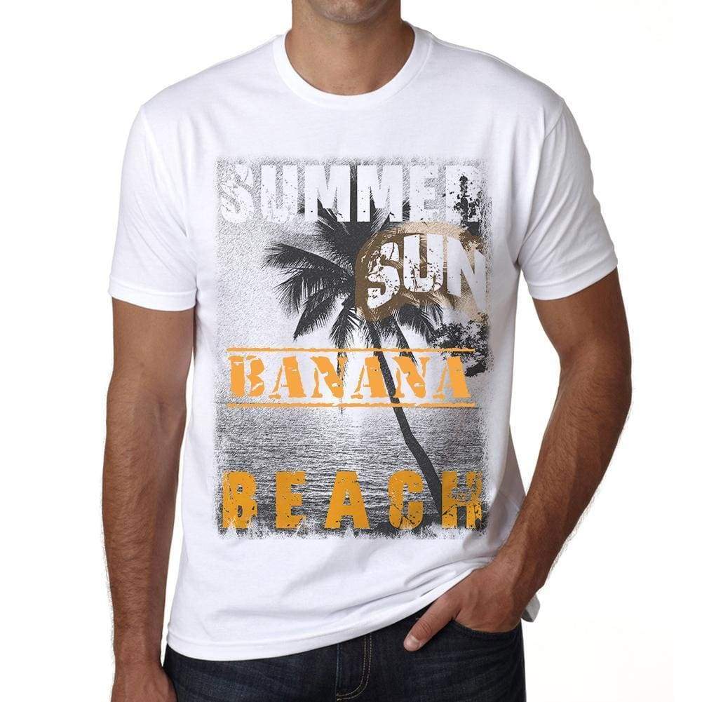 Banana Mens Short Sleeve Round Neck T-Shirt - Casual