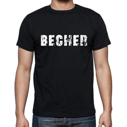 Becher Mens Short Sleeve Round Neck T-Shirt - Casual