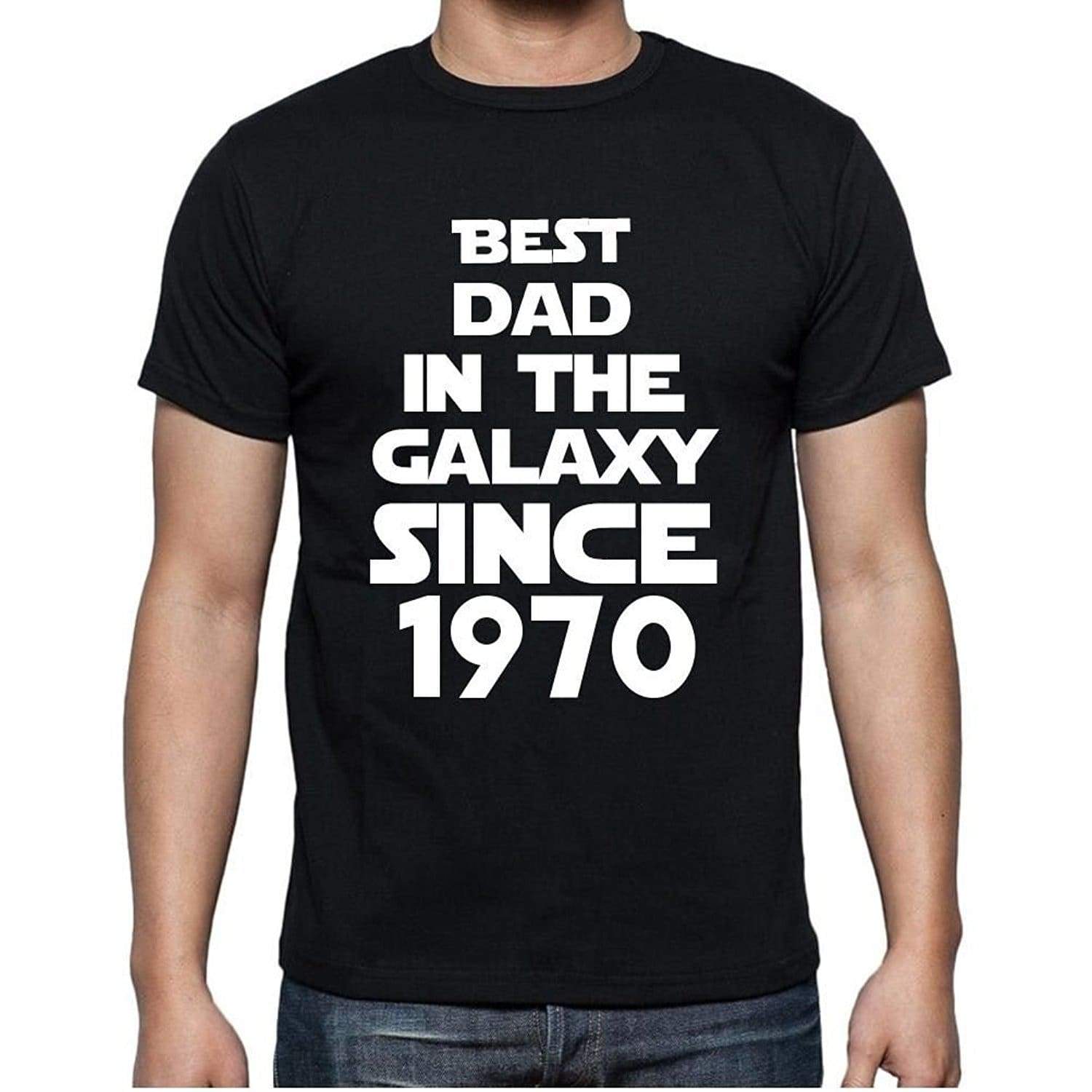 Best Dad 1970 Best Dad Mens T Shirt Black Birthday Gift 00112 - Black / Xs - Casual