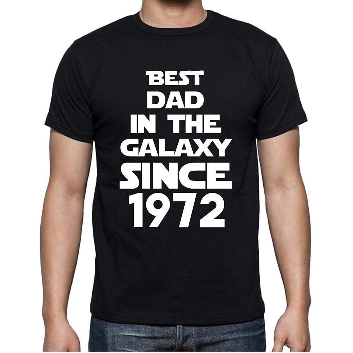 Best Dad 1972 Best Dad Mens T Shirt Black Birthday Gift 00112 - Black / Xs - Casual